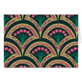 shell shaped green pattern cards (Front Horizontal)