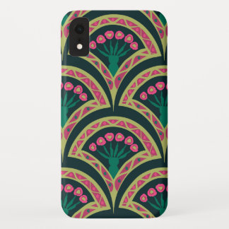 shell shaped green pattern iPhone XR case