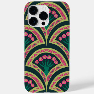shell shaped green pattern Case-Mate iPhone 14 pro max case