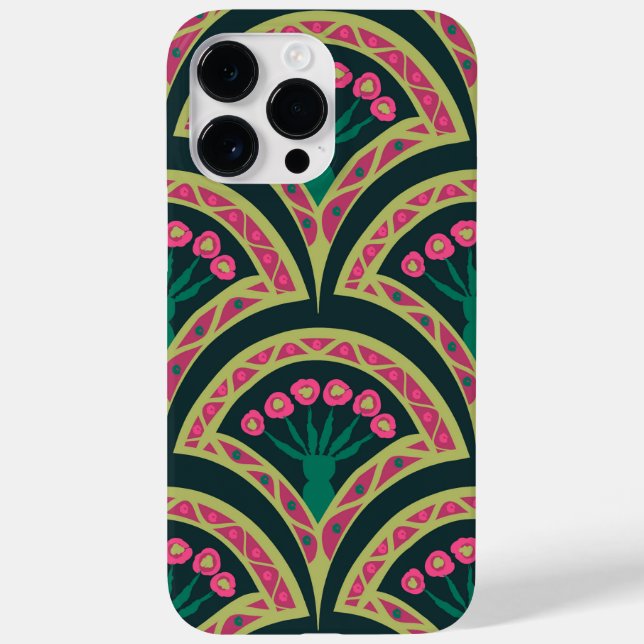 shell shaped green pattern Case-Mate iPhone case (Back)