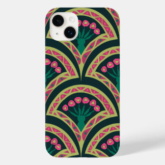 shell shaped green pattern Case-Mate iPhone 14 plus case