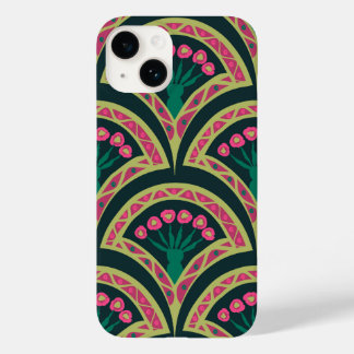 shell shaped green pattern Case-Mate iPhone 14 case