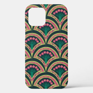 shell shaped green pattern iPhone 12 case