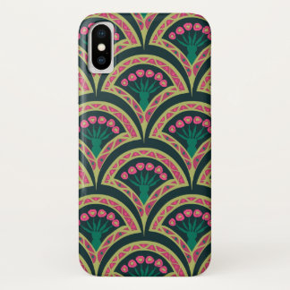 shell shaped green pattern iPhone x case