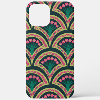 shell shaped green pattern iPhone 12 pro max case