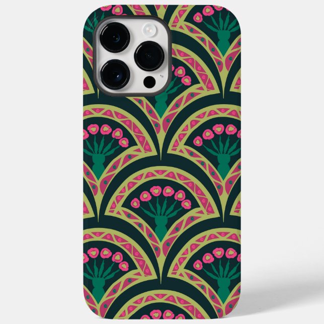 shell shaped green pattern Case-Mate iPhone case (Back)