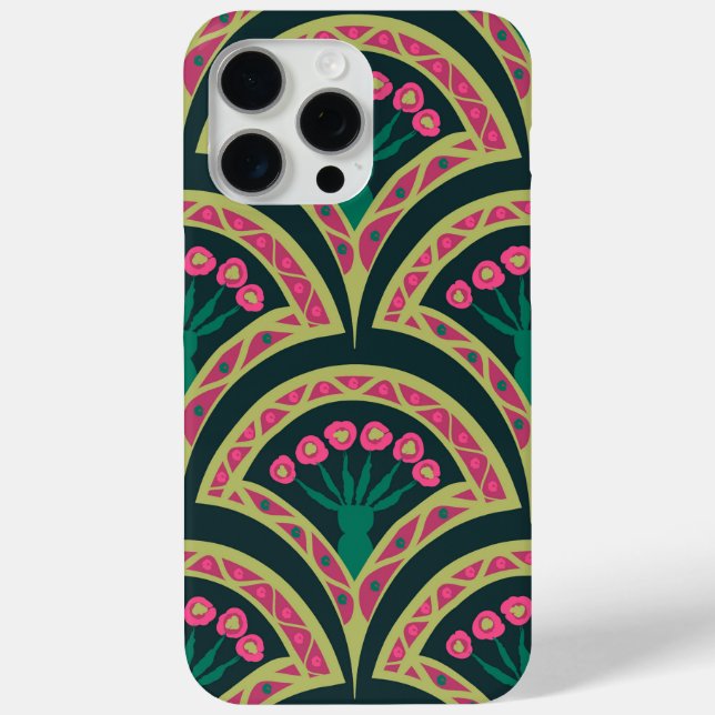 shell shaped green pattern Case-Mate iPhone case (Back)