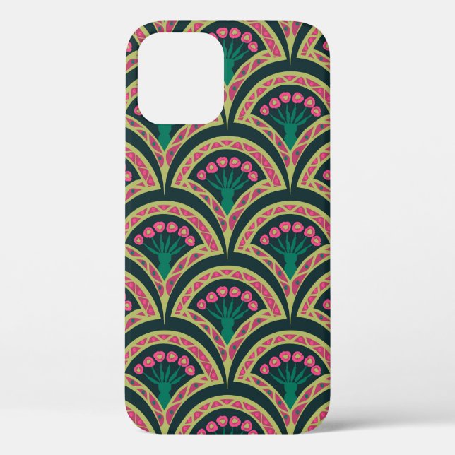 shell shaped green pattern Case-Mate iPhone case (Back)