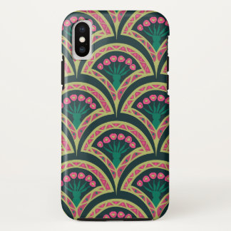 shell shaped green pattern iPhone XS case