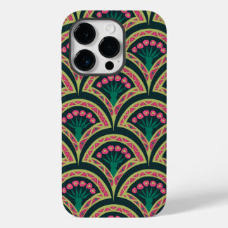 shell shaped green pattern Case-Mate iPhone 14 pro case