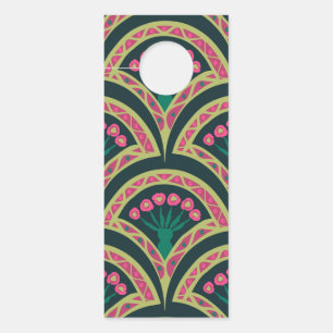 shell shaped green pattern door hanger