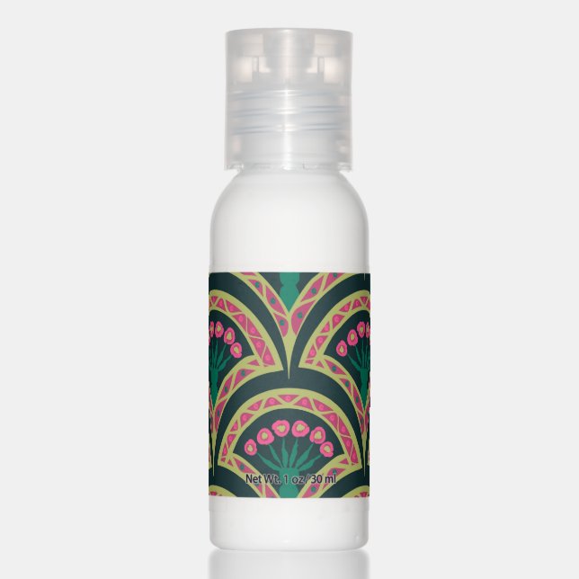 shell shaped green pattern hand lotion (Front)