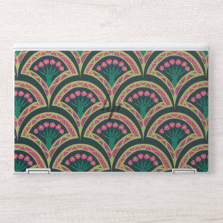 shell shaped green pattern HP laptop skin