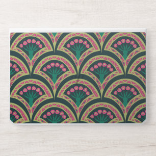 shell shaped green pattern HP laptop skin