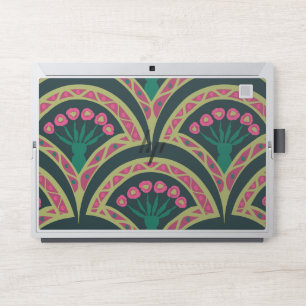 shell shaped green pattern HP laptop skin