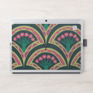 shell shaped green pattern HP laptop skin