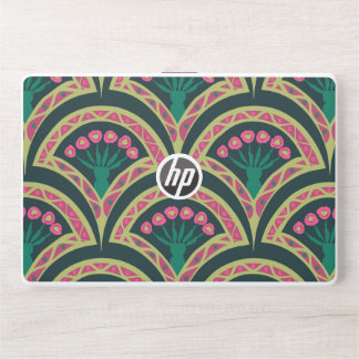 shell shaped green pattern HP laptop skin