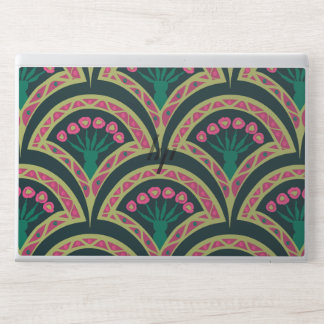shell shaped green pattern HP laptop skin