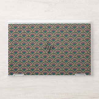 shell shaped green pattern HP laptop skin