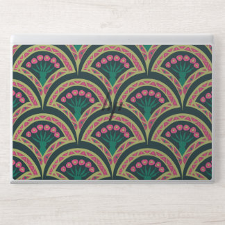 shell shaped green pattern HP laptop skin
