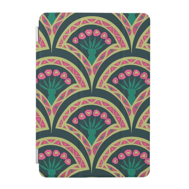 shell shaped green pattern iPad mini cover (Front)