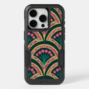 shell shaped green pattern iPhone 15 pro case