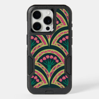 shell shaped green pattern iPhone 15 pro case