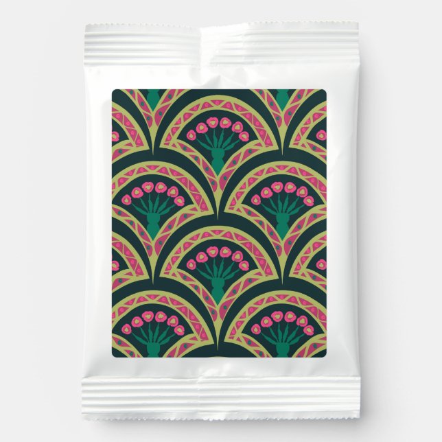 shell shaped green pattern lemonade drink mix (Front)