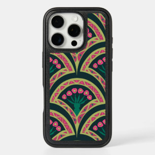 shell shaped green pattern iPhone 16 pro case