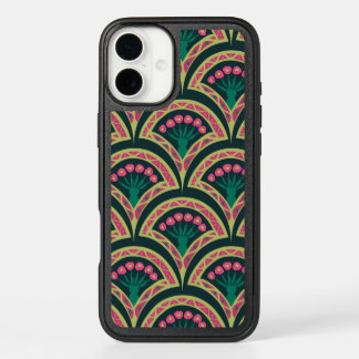 shell shaped green pattern iPhone 16 plus case