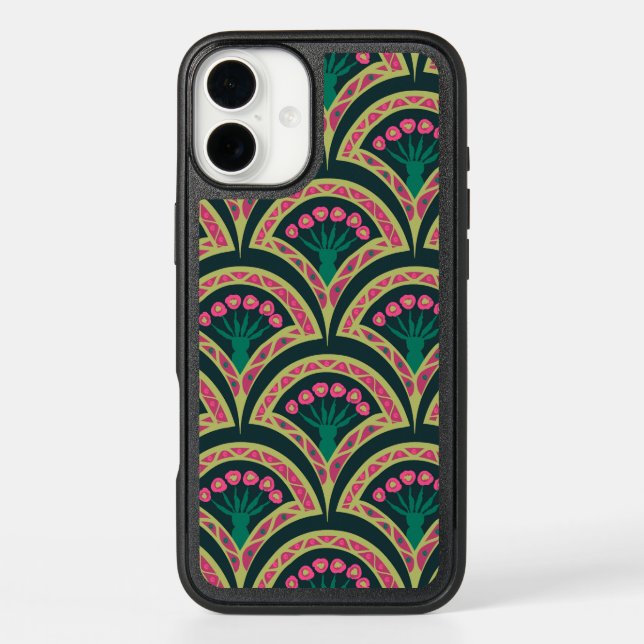 shell shaped green pattern otterbox iPhone case (Back)