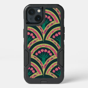 shell shaped green pattern iPhone 13 case