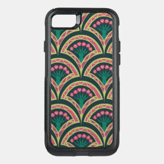 shell shaped green pattern OtterBox commuter iPhone SE/8/7 case