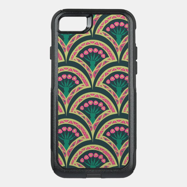 shell shaped green pattern otterbox iPhone case (Back)