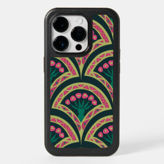 shell shaped green pattern OtterBox iPhone 14 pro case