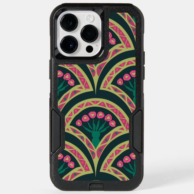shell shaped green pattern otterbox iPhone case (Back)