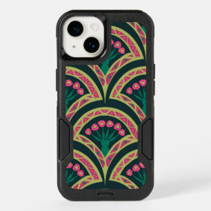 shell shaped green pattern OtterBox iPhone 14 case