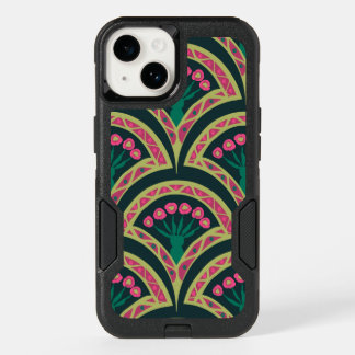 shell shaped green pattern OtterBox iPhone 14 case