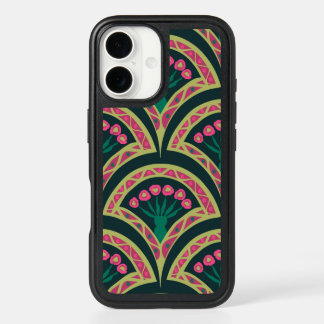 shell shaped green pattern iPhone 16 case
