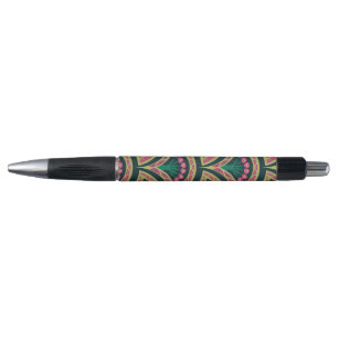 shell shaped green pattern pen