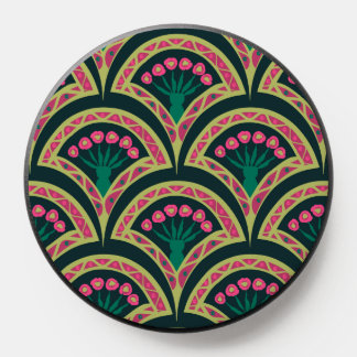 shell shaped green pattern PopSocket