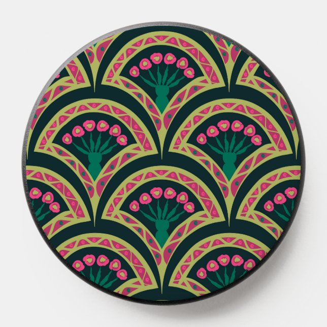 shell shaped green pattern PopSocket (Popsocket)