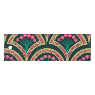 shell shaped green pattern ruler