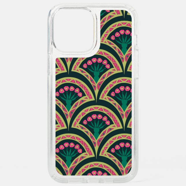 shell shaped green pattern speck iPhone 12 pro max case (Front)