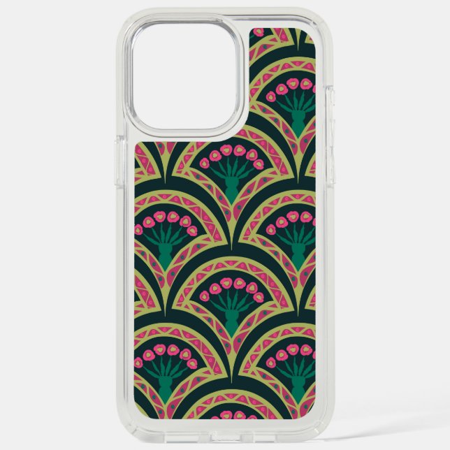 shell shaped green pattern speck iPhone case (Front)