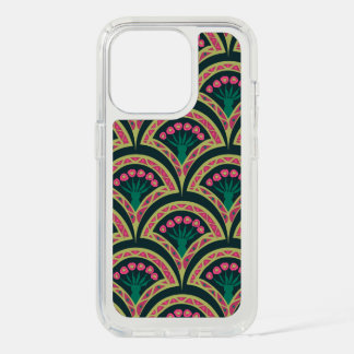 shell shaped green pattern iPhone 15 pro case