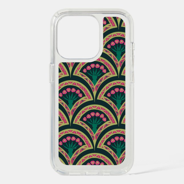 shell shaped green pattern speck iPhone case (Front)