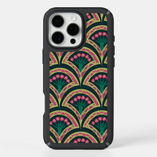 shell shaped green pattern iPhone 16 pro max case