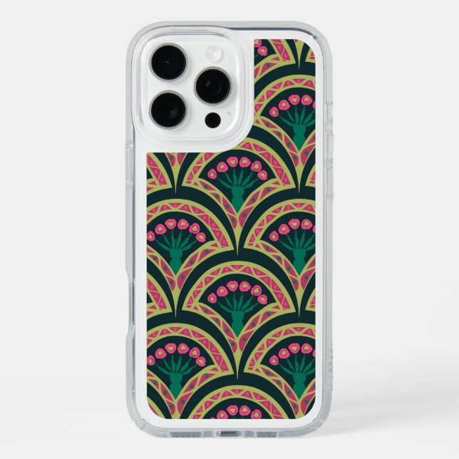 shell shaped green pattern speck iPhone case (Front)