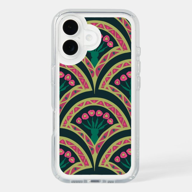 shell shaped green pattern speck iPhone case (Front)